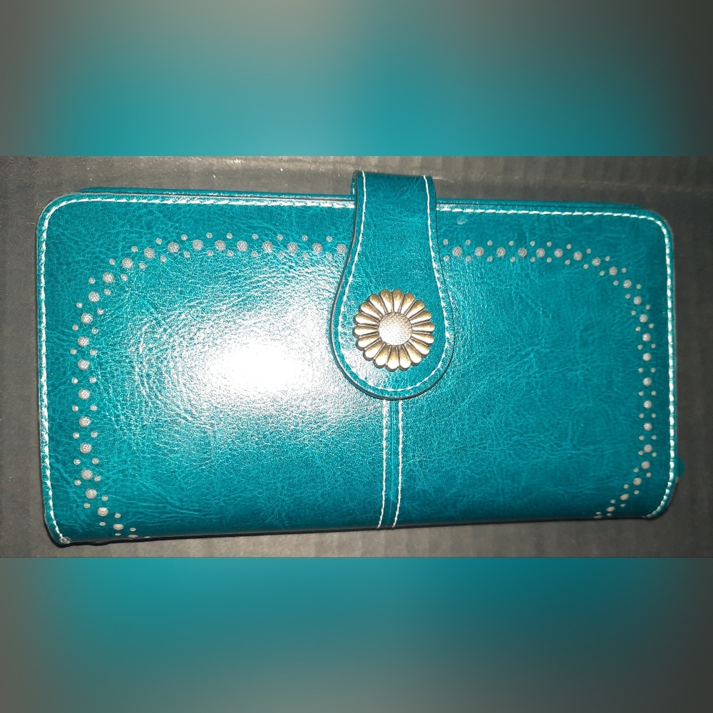 Sendefn teal wallet